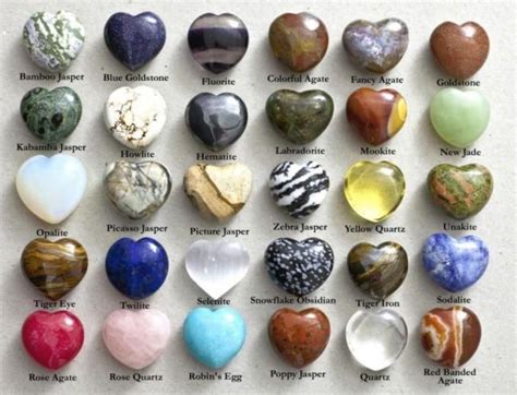 Polished Hearts Minerals And Gemstones Crystal Healing Stones