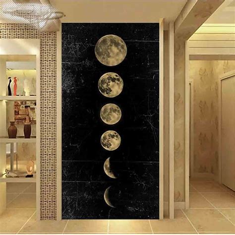 Wall Art Canvas Prints Moon Home Decoration Decor Rolled Canvas No
