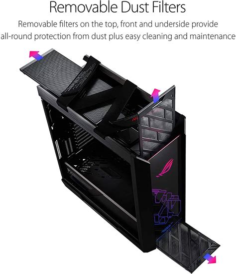 Asus Rog Strix Helios Gx Rgb Mid Tower Computer Case Black I White