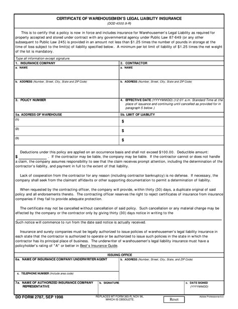 Dd Form 2787 Fill Out Sign Online And Download Fillable Pdf