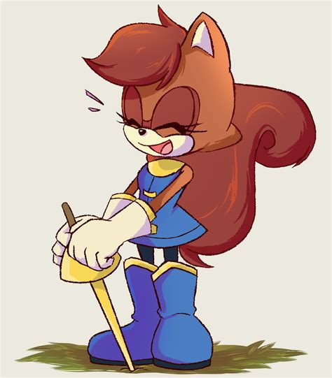 Sally Acorn Sonic Drawn By Stellarspin Danbooru