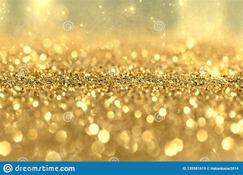 Gold Glitter Background Golden Holiday Abstract Glitter