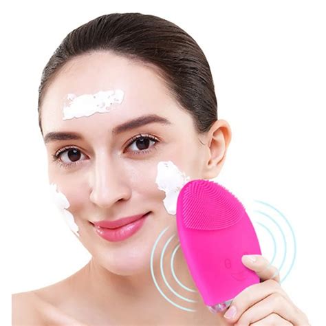 Mini Electric Facial Cleaning Massage Brush Face Body Washing Machine