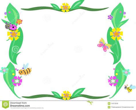 Margenes Decorativos De Flores Para Hojas Blancas Juvenil De Unas