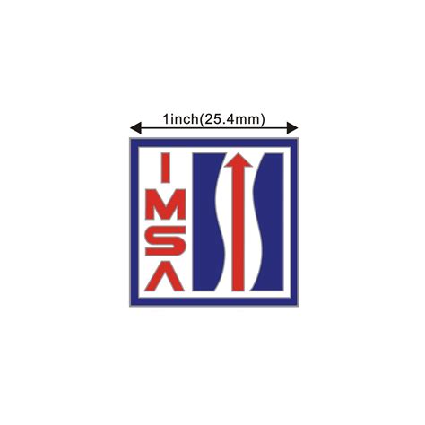 Imsa Bluered Retro Lapel Pin Team Imsa