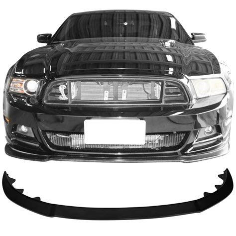 2013 2014 Ford Mustang Gt Style Front Bumper Lip Spoiler Unpainted