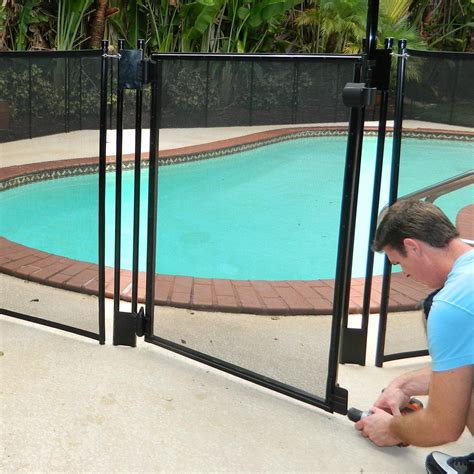Pool Fence Diy By Life Saver Self Closing Gate Kit Black