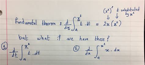 Calculus Differentiating Using Frac D Dx Of An Integral Of A