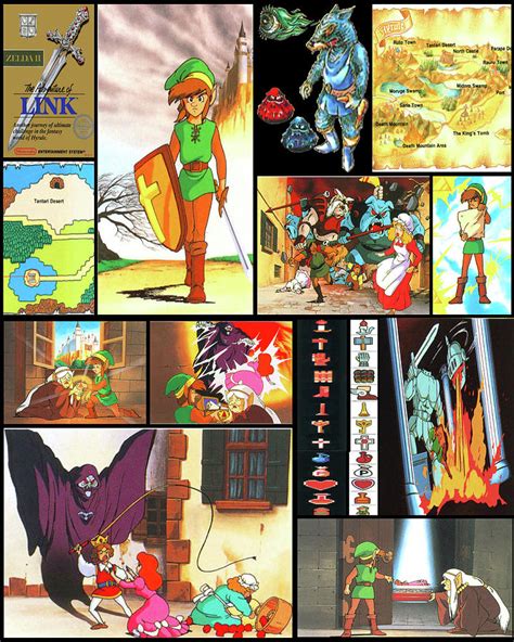 Zelda Ii Collage Digital Art By Dreamlab Exhibit Pixels