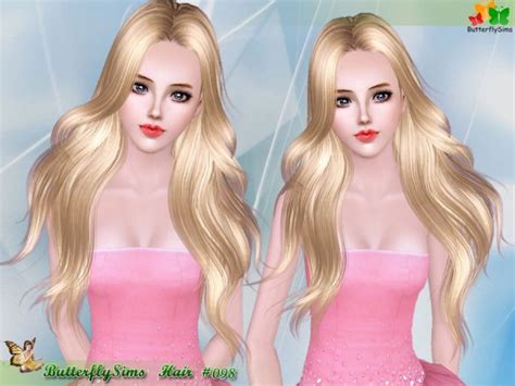 Custom Sims 3 Female Hair 098