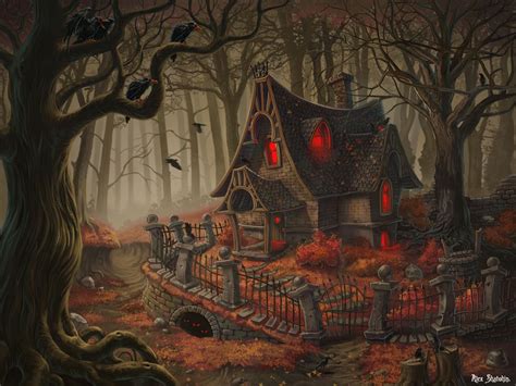 Witch House By Alexshatohin On Deviantart Halloween Artwork