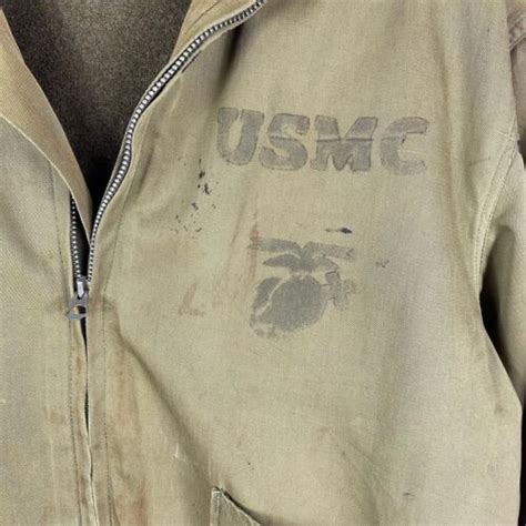 Original Wwii 1st Pattern Tanker Jacket Usmc Marine Corp Stencil Ebay