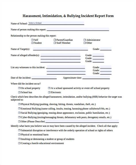 Incident Report Form Template Wa Pdf Template