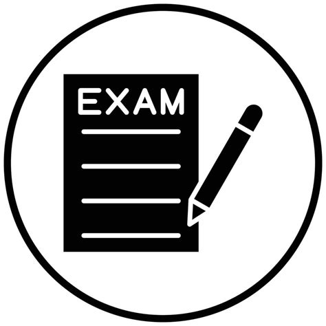 Exam Icon Style 7879400 Vector Art At Vecteezy