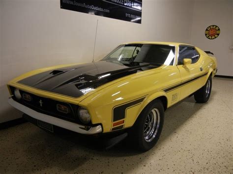 Yellow 1971 Ford Mustang Mach 1 For Sale Mcg Marketplace