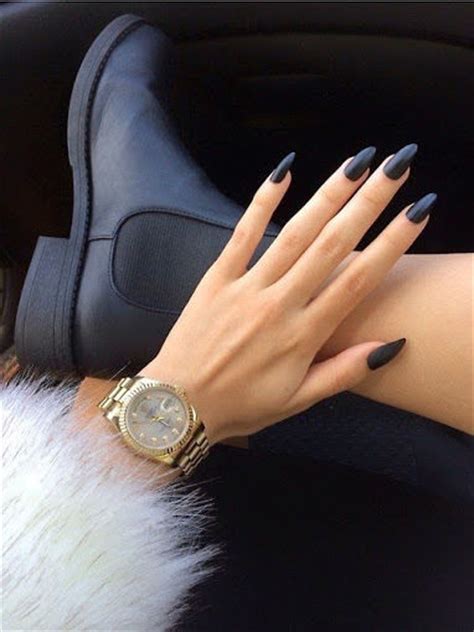 matte black stiletto nails pictures   images  facebook tumblr pinterest  twitter