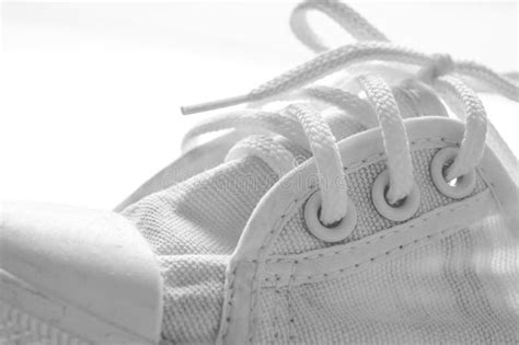 White Sneakers Running Shoes Stock Photo Image Of Classic Isolated