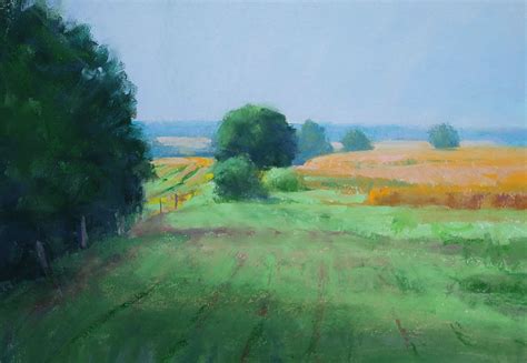 Late Summer Fields Pastel 11x14 Late Summer 11x14 Pastels Fields