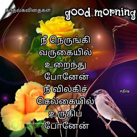 Good morning in tamil words. Good Morning Kadhal Kavithaigal With Pictures ...