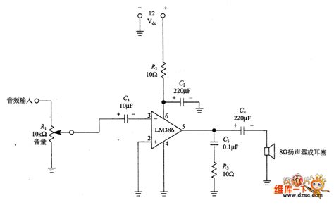 Audio Power Amplifier Stage With Lm 386 Circuit Othercircuit Audio