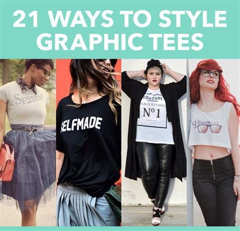 21 Beautiful Ways To Style Graphic Tees How To Wear A Graphic T