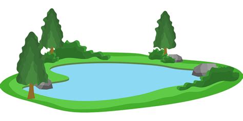 Rybník Příroda Jezero Vektorová Grafika Zdarma Na Pixabay Pixabay