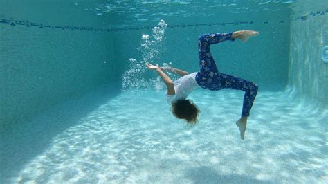 Carla Underwater Swimming With Clothes Part Youtube