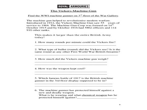 First World War Worksheet Worksheet For 9th 12th Grade Lesson Planet