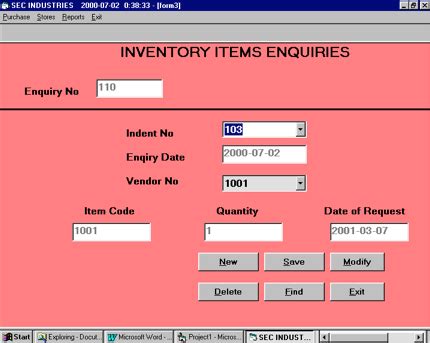 Inventory Management System Vb Net Project Code With C