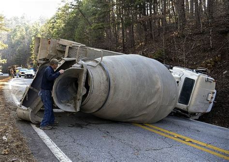 Video Cement Truck Overturns Hot Springs Sentinel Record