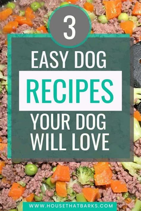 Sometimes, when we're in a bind, we want to give our pups something quick. Easy Vet Approved Homemade Dog Food Recipes