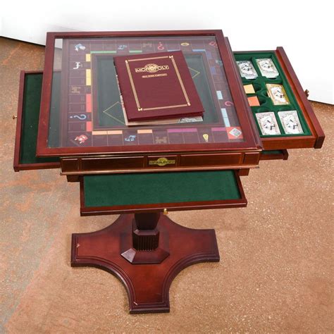 Sold Price Franklin Mint Monopoly Collectors Edition Game Table