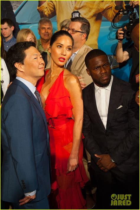 Olivia Munn Kevin Hart And Ice Cube World Premiere Ride Along 2 In