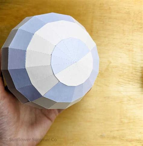 How To Make An Easy Paper Sphere Tutorial Sunflower Summer Co