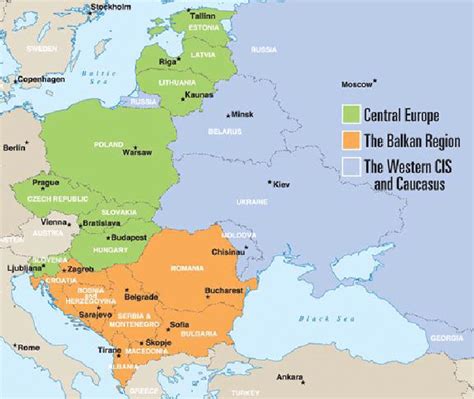 The Map Of Eastern Europe Download Scientific Diagram