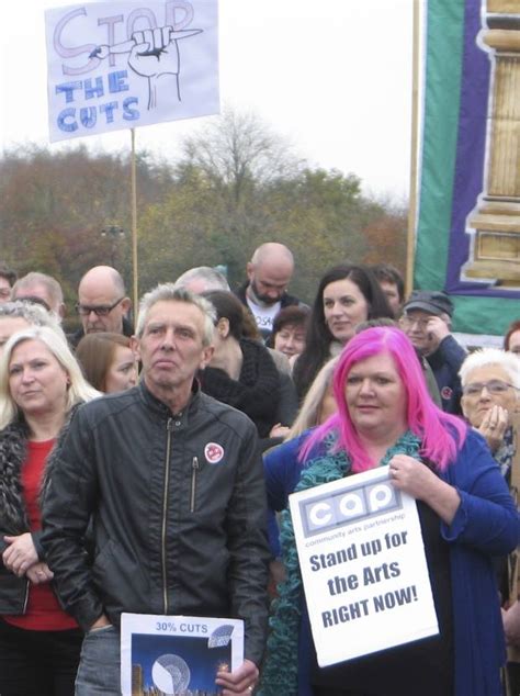more photographs of yesterday rally at stormont by john duncan source magazine arts matter ni