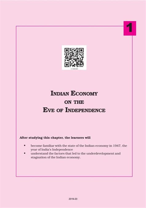 Ncert Book Class 11 Economics Chapter 1 Indian Economy On The Eve Of