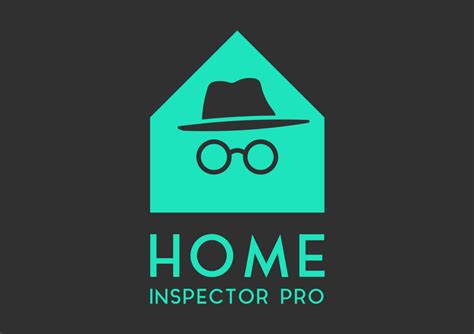 Modern Masculine Home Inspection Logo Design For Home Inspector Pro