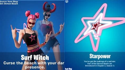 New Surf Witch Skin And Pickaxe Fortnite Item Shop Review Youtube