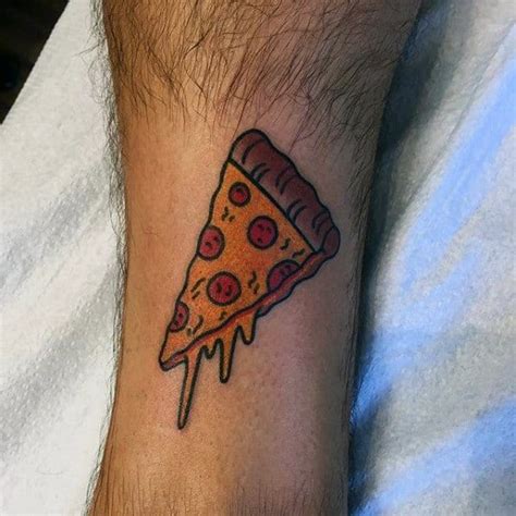 Nyc pizza stamp tattoo by abctattoo #abctattoo #newyorktattoo #blackandgrey #traditional #stamp #nyc #newyorkcity #pizza #heart #love. 60 Pizza Tattoo Designs For Men - Sliced Ink Ideas