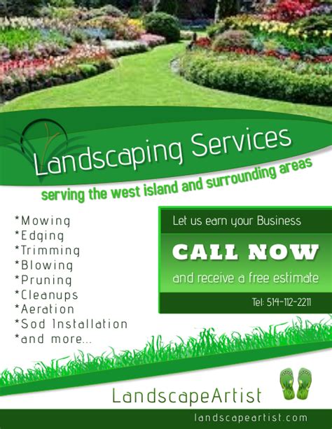 Landscaping Services Template Postermywall