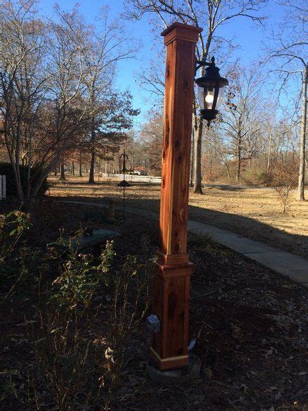 Gc/aaa fences lamp posts are made of white cedar and western red cedar. Eastern Red Cedar Light Post | Outdoor post lights, Solar ...