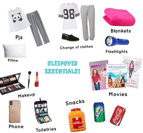 Sleepover Essentials Sleepover Essentials Girl Sleepover Fun