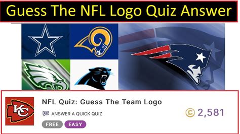 Guess The Nfl Logo Quiz Answers Guess The Nfl Teams Logo Quiz