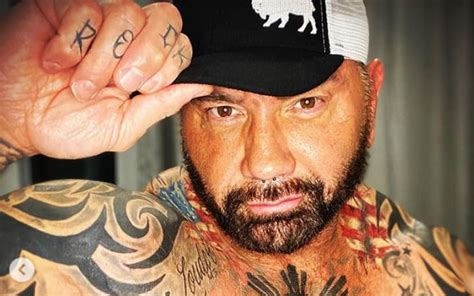 Dave Bautista Tattoos Dave Bautista Adopts Two Abandoned Pit Bulls