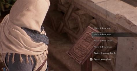 Solution Enigme des livres colorés Assassin s Creed Mirage Comment résoudre l énigme de la