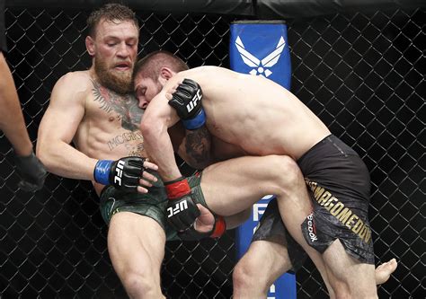27 0 Khabib Nurmagomedov Chokes Out Conor McGregor In UFC 229 To