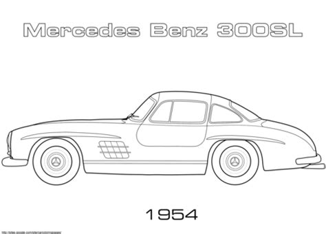 Mercedes benz amg gt 2016 pencildrawing by www autozeichnungen. Ausmalbild: 1954 Mercedes-Benz 300SL | Ausmalbilder ...