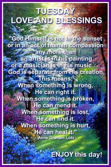 Tuesday Spiritual Inspirations Blessings  Tuesday quotes good morning