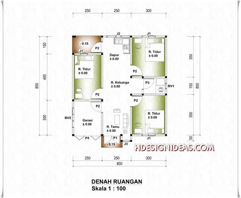 Artikel: Denah Rumah Ukuran 8 X 9 Meter| HBS Blog | Hakana Borneo Sejahtera